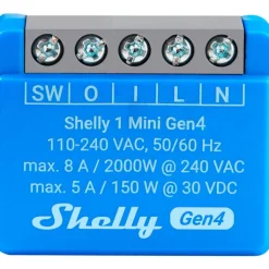 Best 1 Mini Gen4 relæ med Wi-Fi og potentialfrit kontaktsæt Afbrydere
