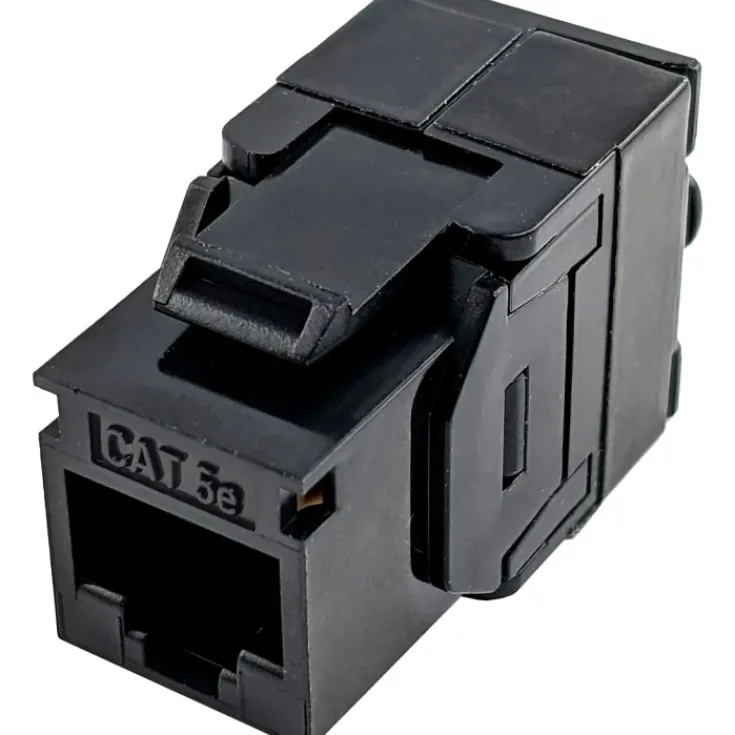 RJ45 Keystone konnektor CAT5E, uskærmet , Udtag & Konnektorer