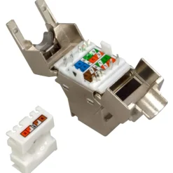 Outlet RJ45 Keystone konnektor, CAT6/6A/7A, Udtag & Konnektorer