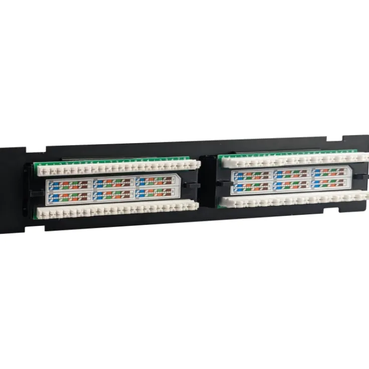 Discount RJ45 Patchpanel 12 port loaded, CAT6, til væg Udtag & Konnektorer