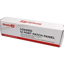 Discount RJ45 Patchpanel 12 port loaded, CAT6, til væg Udtag & Konnektorer