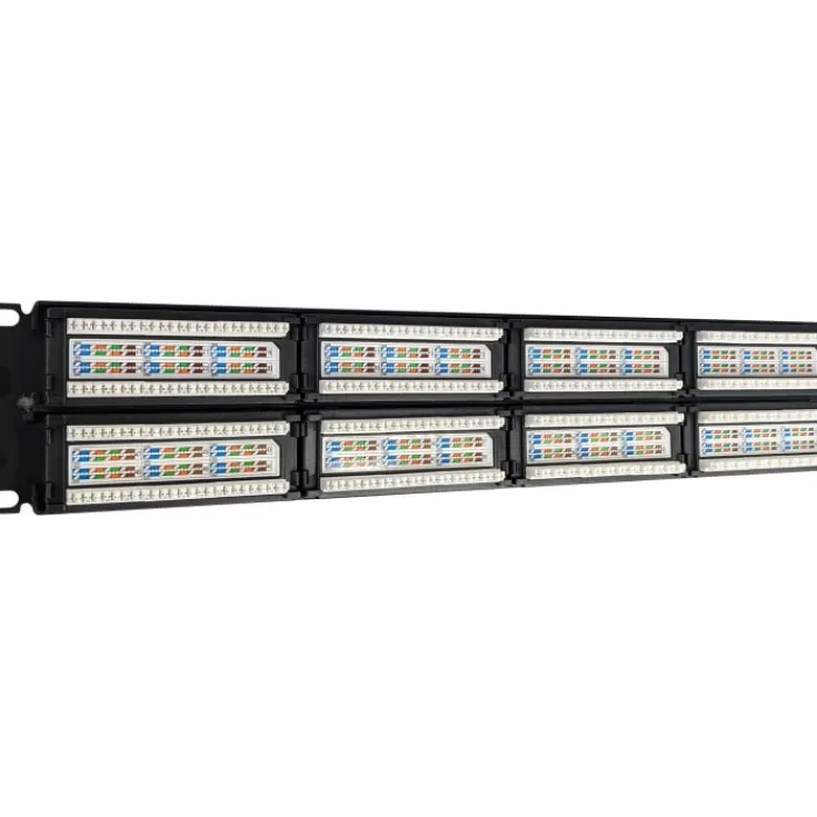 Sale RJ45 Patchpanel Rack 24 Porte loaded, CAT6, uskærmet Udtag & Konnektorer