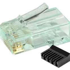 Discount RJ45 standard stik CAT.6/6A uskærmet, grøn, 20-pak Netværksstik