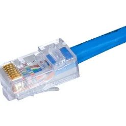 Hot RJ45 standard stik CAT.5E uskærmet, blå, 20-pak Netværksstik