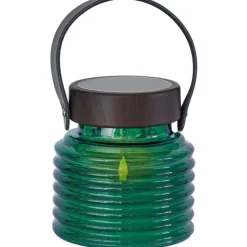 Aston solcelle lanterne, grøn, 12 cm Udendørs Bordlamper|Udendørs Batterilamper