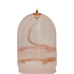 Discount Dea olielampe, batteri, rosa, 11 cm Kunstige Stearinlys