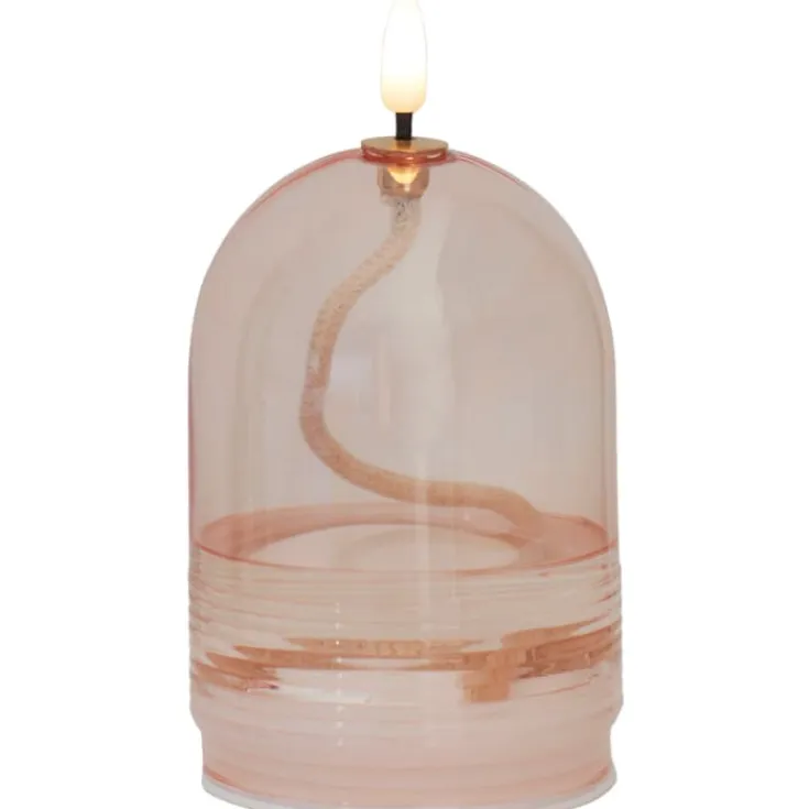 Discount Dea olielampe, batteri, rosa, 11 cm Kunstige Stearinlys