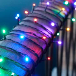 Discount Easy-Line udendørs lyskæde, batteri, 80 farvede lys, 7,9 meter Udendørs Julelys