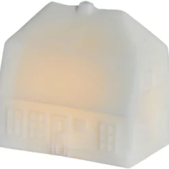Hot hus med lys, H11.5 cm Julepynt Med Lys
