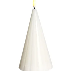 Laura LED bloklys, batteri, hvid, Sirius|Kunstige Stearinlys