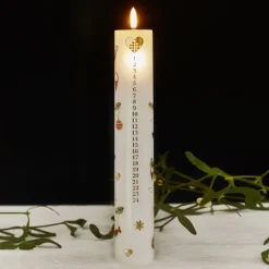 Sale Mie LED kalenderlys, Julepynt Med Lys