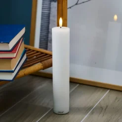 Online Sille Exclusive LED bloklys, batteri Sirius|Kunstige Stearinlys