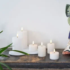 Best Sille Exclusive LED bloklys, batteri Kunstige Stearinlys