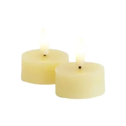 Hot Sille LED fyrfadslys, batteri, gul Sirius|Kunstige Stearinlys