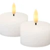 Outlet Sille LED fyrfadslys, batteri, hvid Sirius|Kunstige Stearinlys
