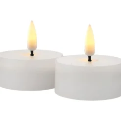 Clearance Sille LED fyrfadslys, batteri, hvid Kunstige Stearinlys