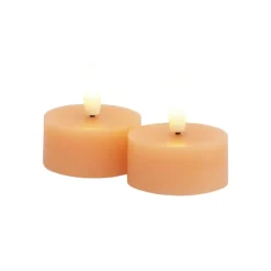 Best Sille LED fyrfadslys, batteri, orange Sirius|Kunstige Stearinlys