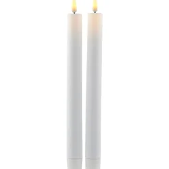 Sille LED kronelys, batteri, Kunstige Stearinlys