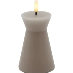 Clearance Sille Nordic Sculpture Kegle kunstig stearinlys, Sirius|Kunstige Stearinlys