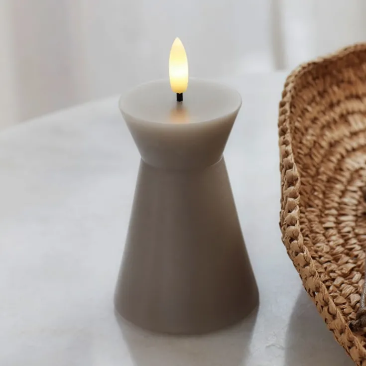 Clearance Sille Nordic Sculpture Kegle kunstig stearinlys, Sirius|Kunstige Stearinlys
