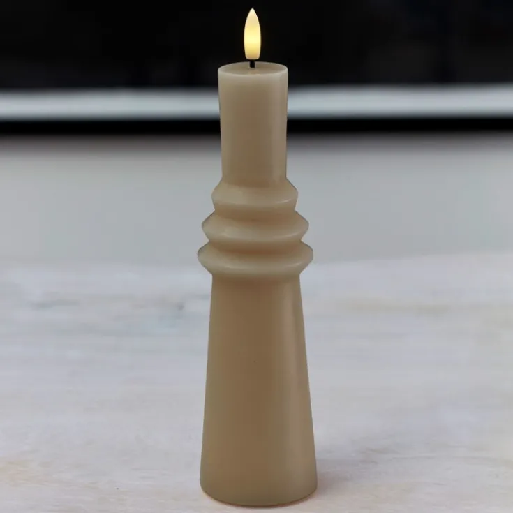 Sale Sille Nordic Sculpture Ringet kunstig stearinlys, Sirius|Kunstige Stearinlys