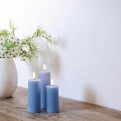 Outlet Smilla LED bloklys, genopladelig, Sirius|Kunstige Stearinlys