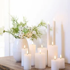 Smilla LED bloklys, genopladelig, Sirius|Kunstige Stearinlys