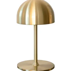Discount Tim genopladelig bordlampe, messing, 22 cm Udendørs Bordlamper|Genopladelige Lamper