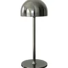 Outlet Tim genopladelig bordlampe, sort nikkel, 30 cm Udendørs Bordlamper|Genopladelige Lamper