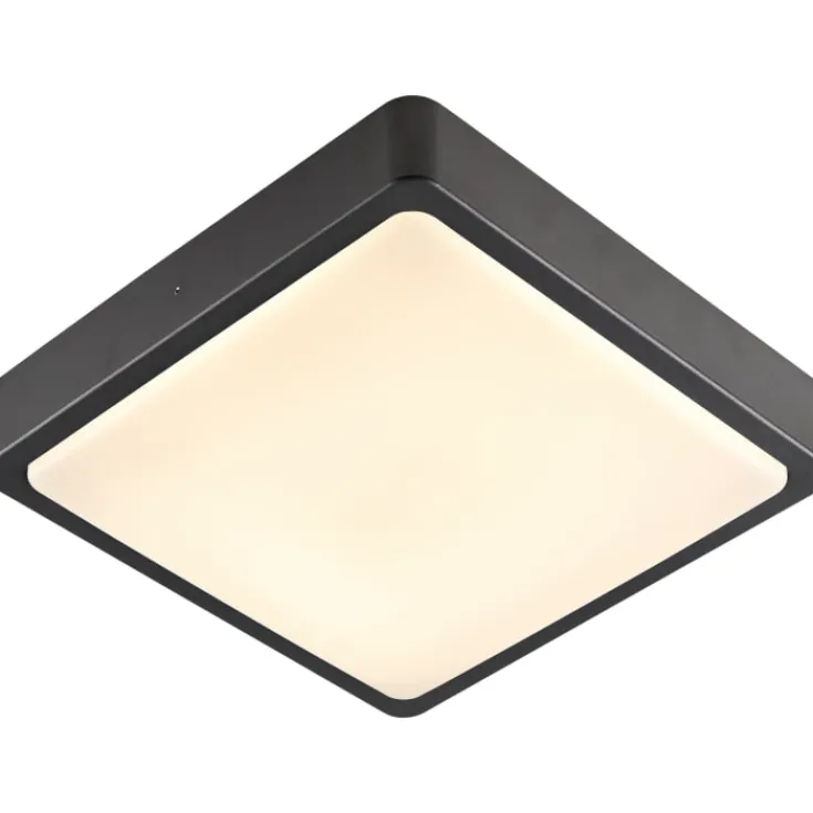 Best Ainos Square udendørs loftlampe, antracit Slv|Udendørs Loftlamper