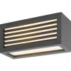 Box_L udendørs væglampe Slv