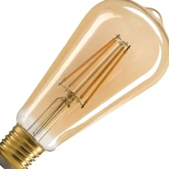 Hot E27 edisonpære, 2500K, 7,5W Slv