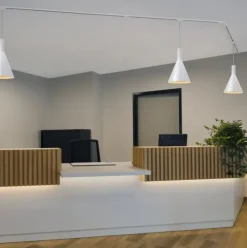 1-faset strømskinne, , hvid Strømskinner|Slv