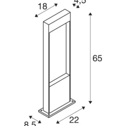 New Flatt Pole havelampe, antracit, Havelamper