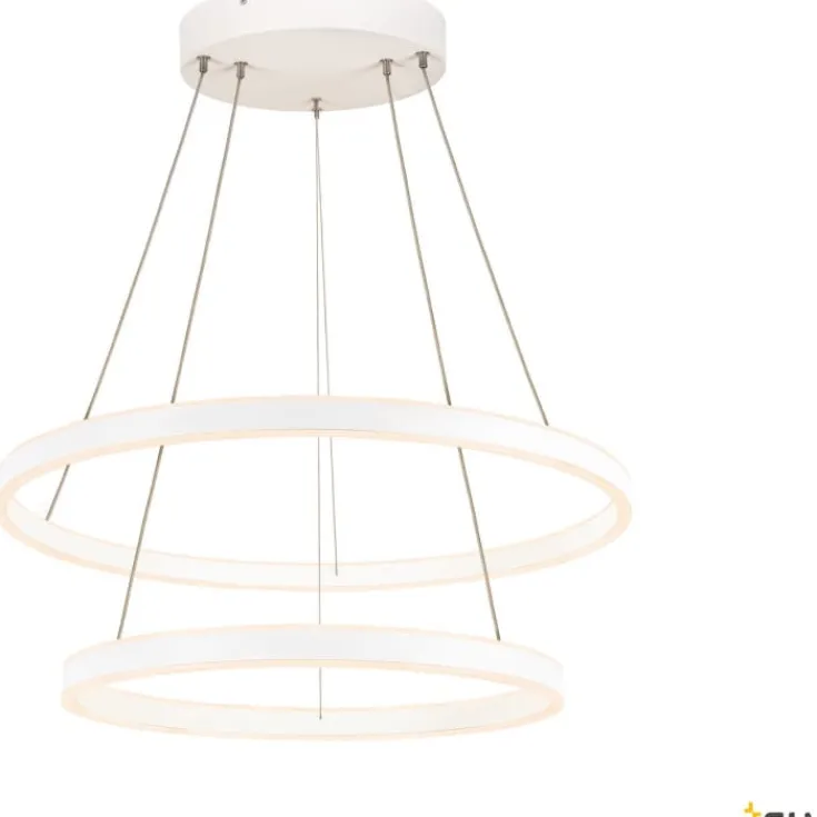 One Double pendel, hvid, Ø60 cm Slv
