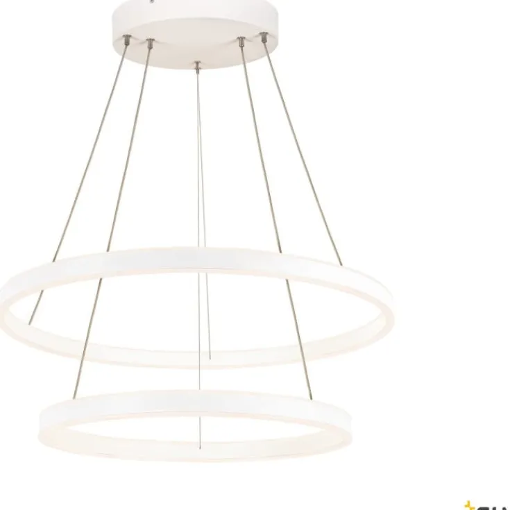 One Double pendel, hvid, Ø60 cm Slv