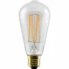 Online Rustika Soft Cage E27 edisonpære, 2200K, 6W Slv