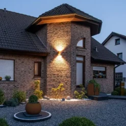 New Rusty udendørs væglampe, rund Udendørs Væglamper|Slv