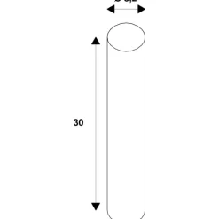 Hot Soft Tube E27 rørpære, 1900K, 8W Slv