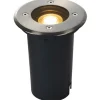 New Solasto 120 nedgravningsspot, rund Slv|Udendørs Spots