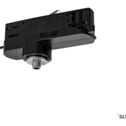 Outlet S-Track 3F pendeladapter, sort Strømskinner