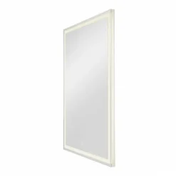 New Trukko spejl med lys, 80x60 cm Spejle Med Lys|Slv