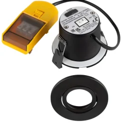 Outlet Universal indbygningsspot, sort, 12-pak Indbygningsspots|Slv