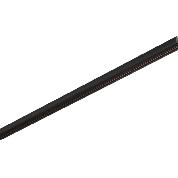 New 48V Track 1F dyb strømskinne, lav, Strømskinner|Slv