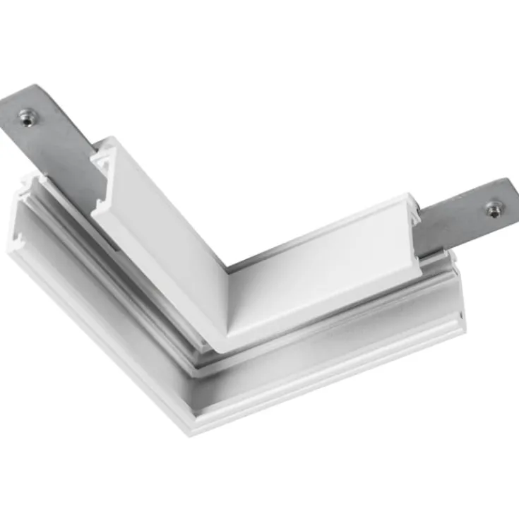 Discount 48V Track L-samlestykke til lave påbygningsskinner, venstre, Strømskinner|Slv