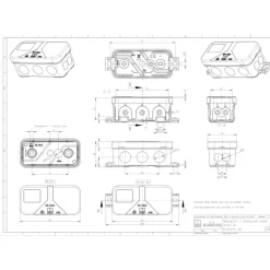 Best 2K Mini membrandåse, 89x43x38 mm, Samledåser