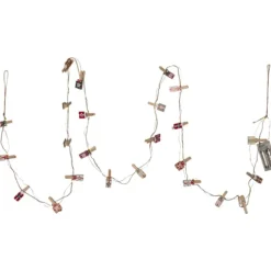 Online Clippy lyskæde til pakkekalender gaver Julepynt Med Lys