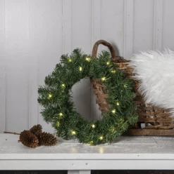 Discount Dalbo udendørs julekrans med lys, Ø40 cm Julekranse & Granguirlander