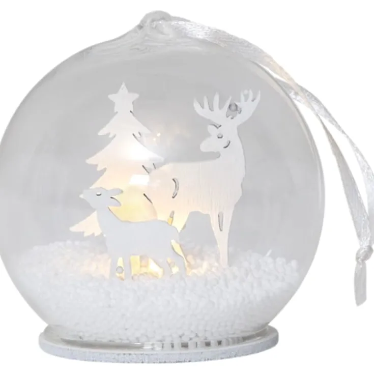 Discount Fauna snekugle med lys Julepynt Med Lys