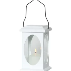 New Flamme lanterne, batteri, hvid Udendørs Bordlamper